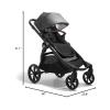 imageBaby Jogger City Select 2 SingletoDouble Modular Travel System Includes City GO 2 Infant Car Seat Radiant SlateHarbor Grey