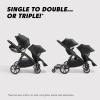imageBaby Jogger City Select 2 SingletoDouble Modular Travel System Includes City GO 2 Infant Car Seat Radiant SlateLunar Black