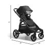 imageBaby Jogger City Select 2 SingletoDouble Modular Travel System Includes City GO 2 Infant Car Seat Radiant SlateLunar Black