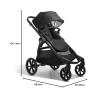 imageBaby Jogger City Select 2 SingletoDouble Modular Travel System Includes City GO 2 Infant Car Seat Radiant SlateLunar Black