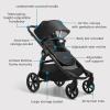 imageBaby Jogger City Select 2 SingletoDouble Modular Travel System Includes City GO 2 Infant Car Seat Radiant SlateLunar Black