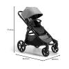 imageBaby Jogger City Select 2 SingletoDouble Modular Travel System Includes City GO 2 Infant Car Seat Radiant SlatePike