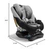 imageBaby Jogger City Turn Rotating Convertible Car Seat Unique 180Degree Turn Lightweight COOLMAX Fabric PikeOnyx Black