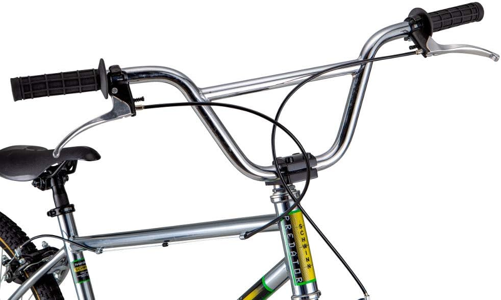 imageSchwinn Sting Pro and Predator Team BMX Bike for KidsYouth Retro Design SingleSpeed HiTen Steel Frame 20 or 24Inch Wheels Multiple ColorsPredator Team BMX Bike
