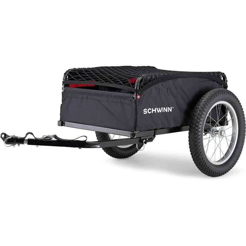 imageSchwinn Day Tripper and Porter Cargo Bike Trailer Tow Behind Not For Kids or Animals Multiple ColorsPorter Black