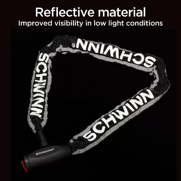 imageSchwinn Anti Theft Bike Lock Security Level 1Security Level 4Key Lock 3 Foot8mm Chain