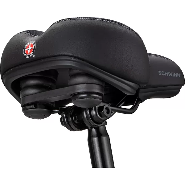 imageSchwinn Comfort Bike Seat Bicycle Seat Replacement for Men and Women Universal Fit Saddles With Standard Seat PostsCommuterGel Comfort Bike Seat