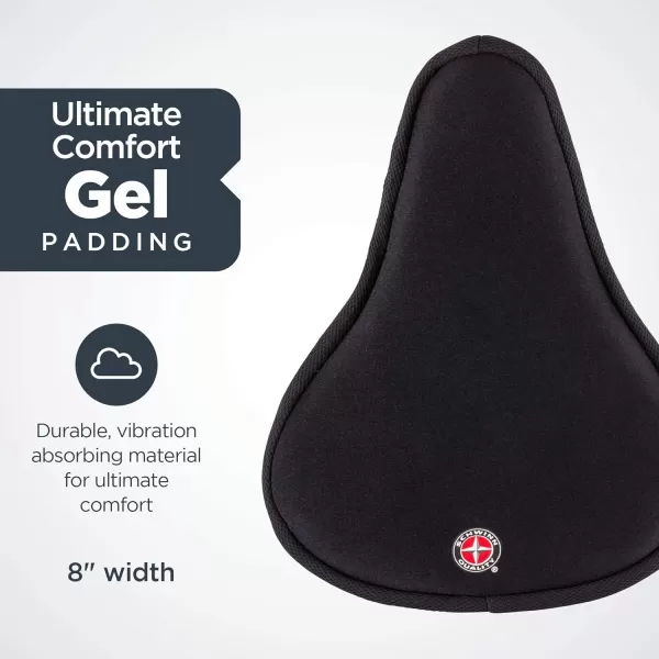 imageSchwinn Comfort Bike Sport Seat Cover Double Gel Padding Fits Most Seats for Standard or Indoor BikesSchwinn Comfort Bike Sport Seat Cover Double Gel Padding Fits Most Seats for Standard or Indoor Bikes