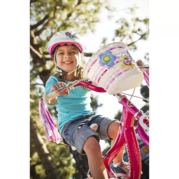 imageSchwinn Girls Bicycle Basket Kids Front Bike AccessoryLightup Flowers