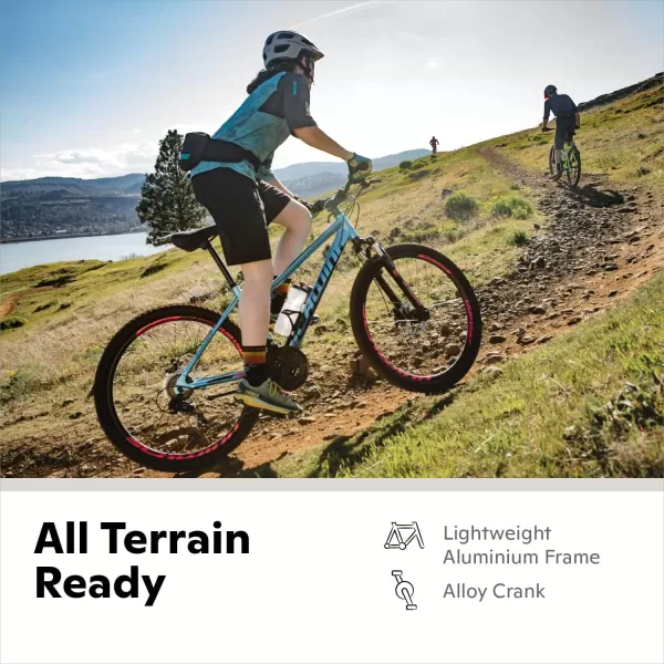 imageSchwinn High Timber YouthAdult Mountain Bike for Men and Women Aluminum and Steel Frame Options 721 Speeds Options 2429Inch WheelsYellow Aluminum Frame and Disc Brakes