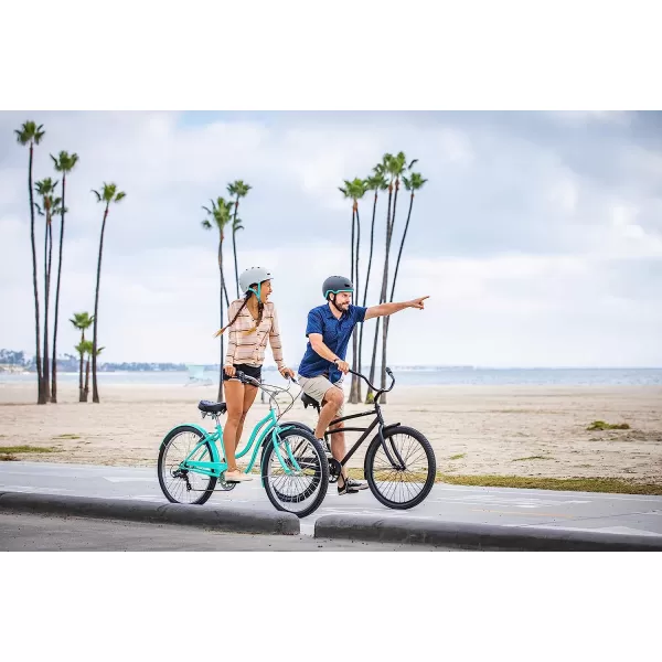 imageSchwinn Huron Adult Beach Cruiser Bike for Men and Women 26Inch Wheels Multiple Speed Options Steel StepOver Frames Wide Wheels for Stability Rear Coaster or Alloy Lineal Pull Brake OptionsHuron 7speed Black