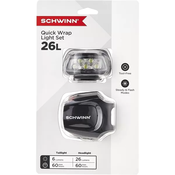imageSchwinn LED Bike Light Headlight and Tail Light Set Battery Powered 75 Foot Beam DistanceSchwinn LED Bike Light Headlight and Tail Light Set Battery Powered 75 Foot Beam Distance