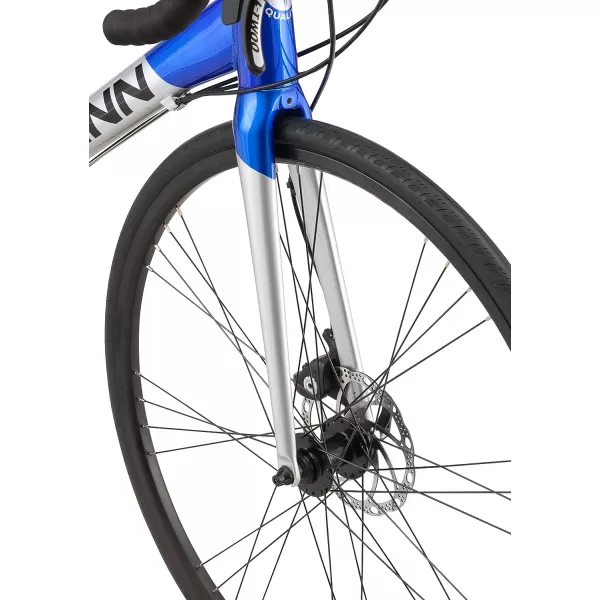 imageSchwinn Phocus Adult Road Bike Mens and Womens Aluminum Frame Flat and Drop Bar Options Multiple Speed Drivetrain Carbon Fiber Fork 700c WheelsBlue Phocus 16 Disc