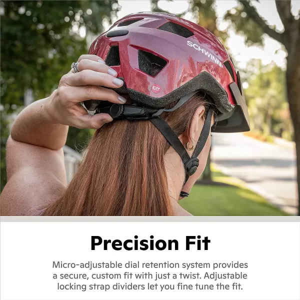 imageSchwinn Yahara ERT YouthAdult Bike Helmet Fits Head Circumferences 5462 cm Find Your Sizing Multiple ColorsSilver