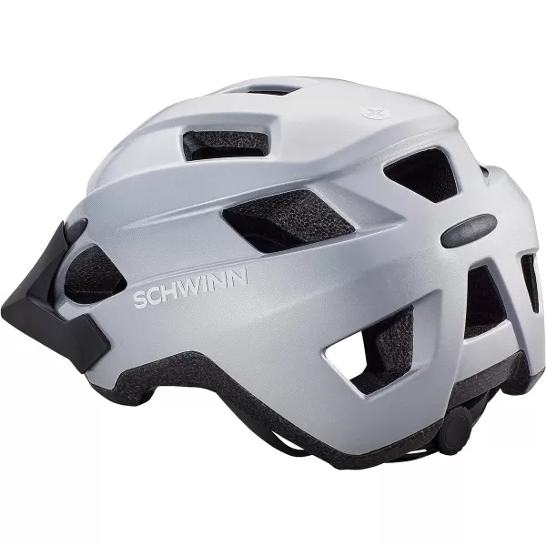 imageSchwinn Yahara ERT YouthAdult Bike Helmet Fits Head Circumferences 5462 cm Find Your Sizing Multiple ColorsSilver