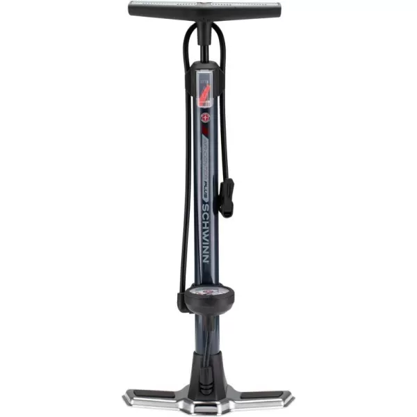imageSchwinn Air Center Floor Bike Pump Guage Fits Schrader and Presta Valve Types Multiple ColorsNavy Blue Air Center Plus