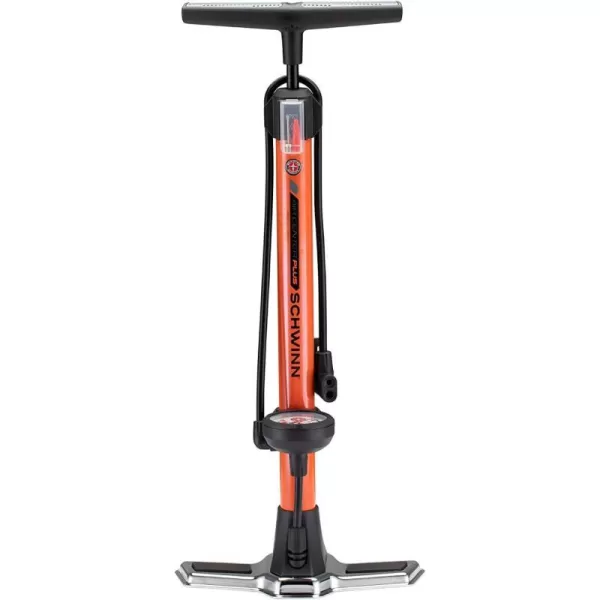 imageSchwinn Air Center Floor Bike Pump Guage Fits Schrader and Presta Valve Types Multiple ColorsOrange Air Center Plus
