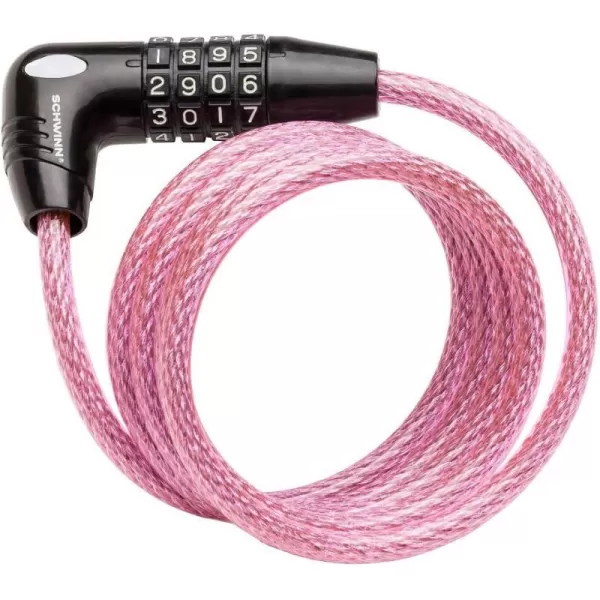 imageSchwinn Anti Theft Bike Lock Security Level 1Security Level 1Combination Lock 5 Foot8mm CablePink
