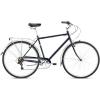 imageSchwinn Wayfarer Hybrid Bike 700c Mens and Womens Bike 7Speed Hybrid Bicycle Retro Steel Frame Front and Rear Linear Pull Brakes Fenders Cargo Space Adult BicycleBlue