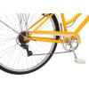 imageSchwinn Wayfarer Hybrid Bike 700c Mens and Womens Bike 7Speed Hybrid Bicycle Retro Steel Frame Front and Rear Linear Pull Brakes Fenders Cargo Space Adult BicycleYellow