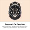 imageSchwinn Thrasher Bike Helmet for Adult Men Women Age 14 with Suggested Fit 5862cm MultiMode Rear LED Light or No Light Option Lightweight with Adjustable Side and Chin Strap Bike AccessoriesCoralBlack