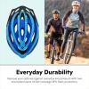 imageSchwinn Thrasher Bike Helmet for Adult Men Women Age 14 with Suggested Fit 5862cm MultiMode Rear LED Light or No Light Option Lightweight with Adjustable Side and Chin Strap Bike AccessoriesBlueLight Blue
