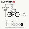 imageSchwinn Bonafide Men and Women Mountain Bike Front Suspension 24Speed 29Inch Wheels 17Inch Aluminum Frame Matte BlackRed