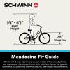 imageSchwinn Mendocino Electric Cruiser Bike for Adults 20 MPH Commuting eBike Ride Up to 45 Miles on Single Charge 26Inch Wheels 6Speed Pedal Assist Throttle Option Aluminum FrameMatte Blue