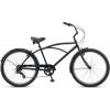 imageSchwinn Beach Cruiser Bicycle 26 Inch Bike Cruiser Bike for Women and Men Adult Bicycle  Linear Pull Brakes Comfortable Padded Seat Upright Riding PositionBlack