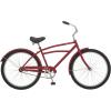imageSchwinn Beach Cruiser Bicycle 26 Inch Bike Cruiser Bike for Women and Men Adult Bicycle  Linear Pull Brakes Comfortable Padded Seat Upright Riding PositionRed