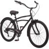imageSchwinn Beach Cruiser Bicycle 26 Inch Bike Cruiser Bike for Women and Men Adult Bicycle  Linear Pull Brakes Comfortable Padded Seat Upright Riding PositionBlack