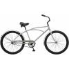 imageSchwinn Beach Cruiser Bicycle 26 Inch Bike Cruiser Bike for Women and Men Adult Bicycle  Linear Pull Brakes Comfortable Padded Seat Upright Riding PositionSilver
