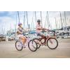 imageSchwinn Beach Cruiser Bicycle 26 Inch Bike Cruiser Bike for Women and Men Adult Bicycle  Linear Pull Brakes Comfortable Padded Seat Upright Riding PositionRed