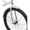 imageSchwinn Beach Cruiser Bicycle 26 Inch Bike Cruiser Bike for Women and Men Adult Bicycle  Linear Pull Brakes Comfortable Padded Seat Upright Riding PositionSilver