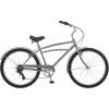 imageSchwinn Beach Cruiser Bicycle 26 Inch Bike Cruiser Bike for Women and Men Adult Bicycle  Linear Pull Brakes Comfortable Padded Seat Upright Riding PositionGrey