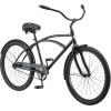 imageSchwinn Beach Cruiser Bicycle 26 Inch Bike Cruiser Bike for Women and Men Adult Bicycle  Linear Pull Brakes Comfortable Padded Seat Upright Riding PositionBlack