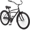 imageSchwinn Beach Cruiser Bicycle 26 Inch Bike Cruiser Bike for Women and Men Adult Bicycle  Linear Pull Brakes Comfortable Padded Seat Upright Riding PositionBlack