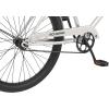 imageSchwinn Beach Cruiser Bicycle 26 Inch Bike Cruiser Bike for Women and Men Adult Bicycle  Linear Pull Brakes Comfortable Padded Seat Upright Riding PositionSilver