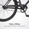 imageSchwinn Beach Cruiser Bicycle 26 Inch Bike Cruiser Bike for Women and Men Adult Bicycle  Linear Pull Brakes Comfortable Padded Seat Upright Riding PositionBlack