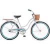 imageSchwinn Destiny or Baywood Cruiser Bikes 2426 Inch Bike for Kids and Adults Navy Blue Bright Blue Sea Foam or Purple Single Speed with Basket or Rear Cargo Rack for Girls Boys and AdultsPurple