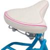 imageSchwinn Destiny or Baywood Cruiser Bikes 2426 Inch Bike for Kids and Adults Navy Blue Bright Blue Sea Foam or Purple Single Speed with Basket or Rear Cargo Rack for Girls Boys and AdultsBright Blue