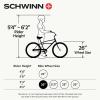 imageSchwinn Sanctuary 7 Comfort Beach Cruiser Bike for Adult Women Men 7Speed Drivetrain in RetroStyled Steel StepThrough or StepOver Frame 26Inch Wheels With Front ampamp Rear Fenders Rear Cargo RackRedStepOver Frame
