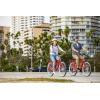 imageSchwinn Sanctuary 7 Comfort Beach Cruiser Bike for Adult Women Men 7Speed Drivetrain in RetroStyled Steel StepThrough or StepOver Frame 26Inch Wheels With Front ampamp Rear Fenders Rear Cargo RackRedStepOver Frame