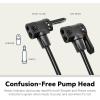 imageSchwinn Basic and Air Center Floor Bike Pump Up to 120 Max PSI Dual Head Fits Schrader and Presta Valve Types EasytoCarry Portable and Convenient Design Bicycle Essentials for Easy Road RidingBlack