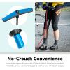 imageSchwinn Basic and Air Center Floor Bike Pump Up to 120 Max PSI Dual Head Fits Schrader and Presta Valve Types EasytoCarry Portable and Convenient Design Bicycle Essentials for Easy Road RidingSilver