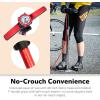 imageSchwinn Basic and Air Center Floor Bike Pump Up to 120 Max PSI Dual Head Fits Schrader and Presta Valve Types EasytoCarry Portable and Convenient Design Bicycle Essentials for Easy Road RidingSilver