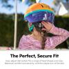 imageSchwinn Classic Toddler and Baby Bike Helmet for Boys and Girls Dial Fit Adjustment and Full Range Padding Extended Lower ShellBlue Space Design