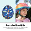 imageSchwinn Classic Toddler and Baby Bike Helmet for Boys and Girls Dial Fit Adjustment and Full Range Padding Extended Lower ShellBlue Space Design
