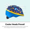 imageSchwinn Classic Toddler and Baby Bike Helmet for Boys and Girls Dial Fit Adjustment and Full Range Padding Extended Lower ShellBlue Space Design