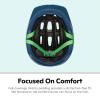 imageSchwinn Classic Toddler and Baby Bike Helmet for Boys and Girls Dial Fit Adjustment and Full Range Padding Extended Lower ShellBlueGreen